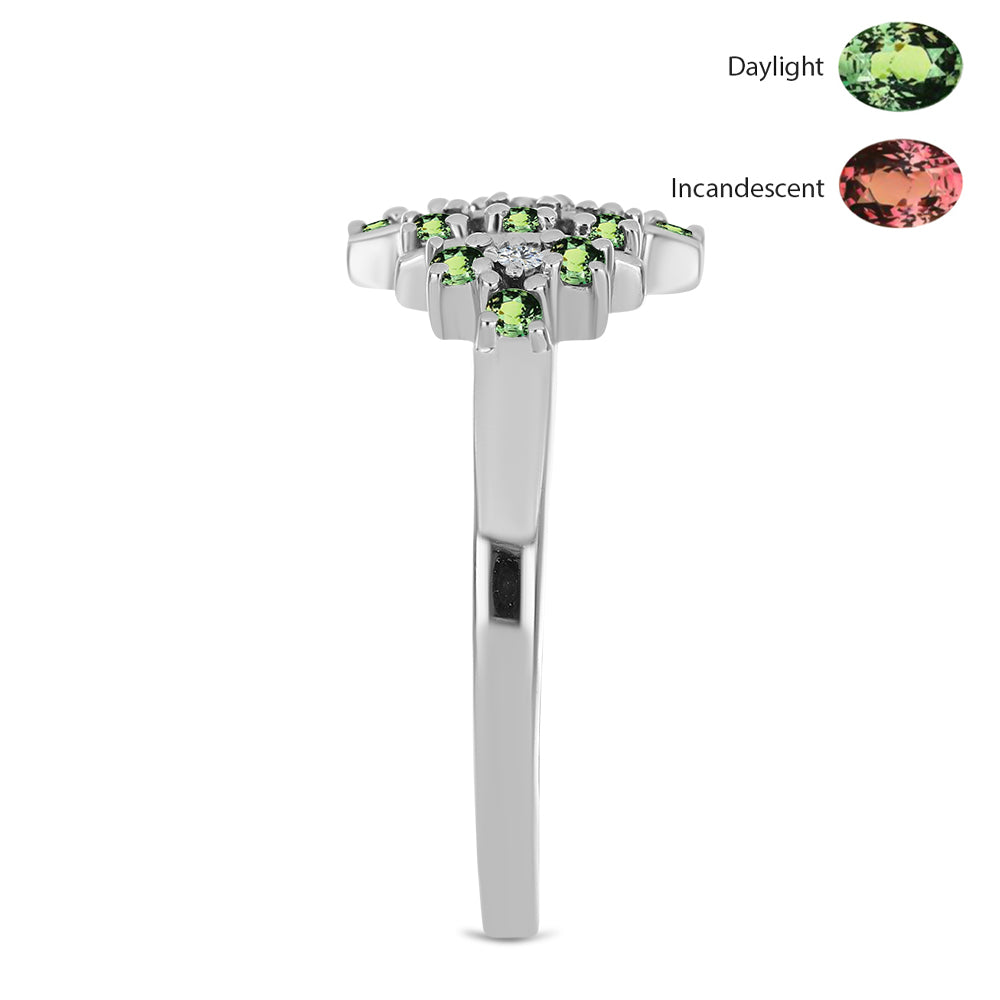 HopeaSormus Luonnonaleksandriitilla ja Valkoisella Topaasilla