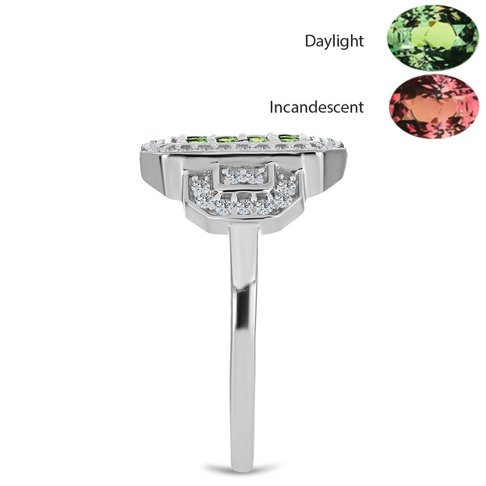 HopeaSormus Luonnonaleksandriitilla ja Valkoisella Topaasilla