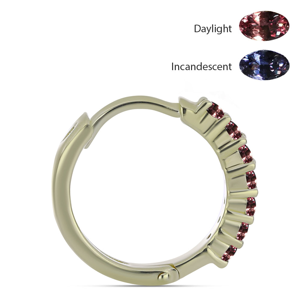 Kullatut hopeat Korvakorut Tsivory Väriävaihtavalla Granaatilla