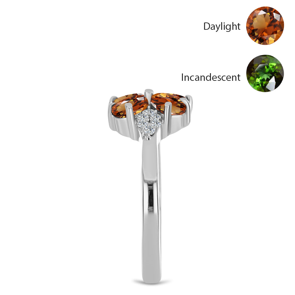 HopeaSormus Sertifioitu laboratoriossa kasvatettu Anatolian zultaniitti ja Valkoisella Topaasilla