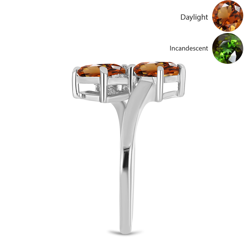 HopeaSormus Sertifioitu laboratoriossa kasvatettu Anatolian zultaniitti ja Valkoisella Topaasilla