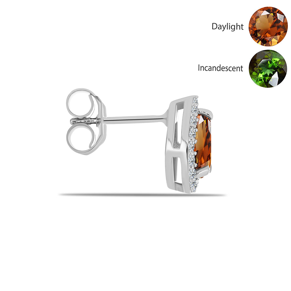 HopeaKorvakorut Sertifioitu laboratoriossa kasvatettu Anatolian zultaniitti ja Valkoisella Topaasilla