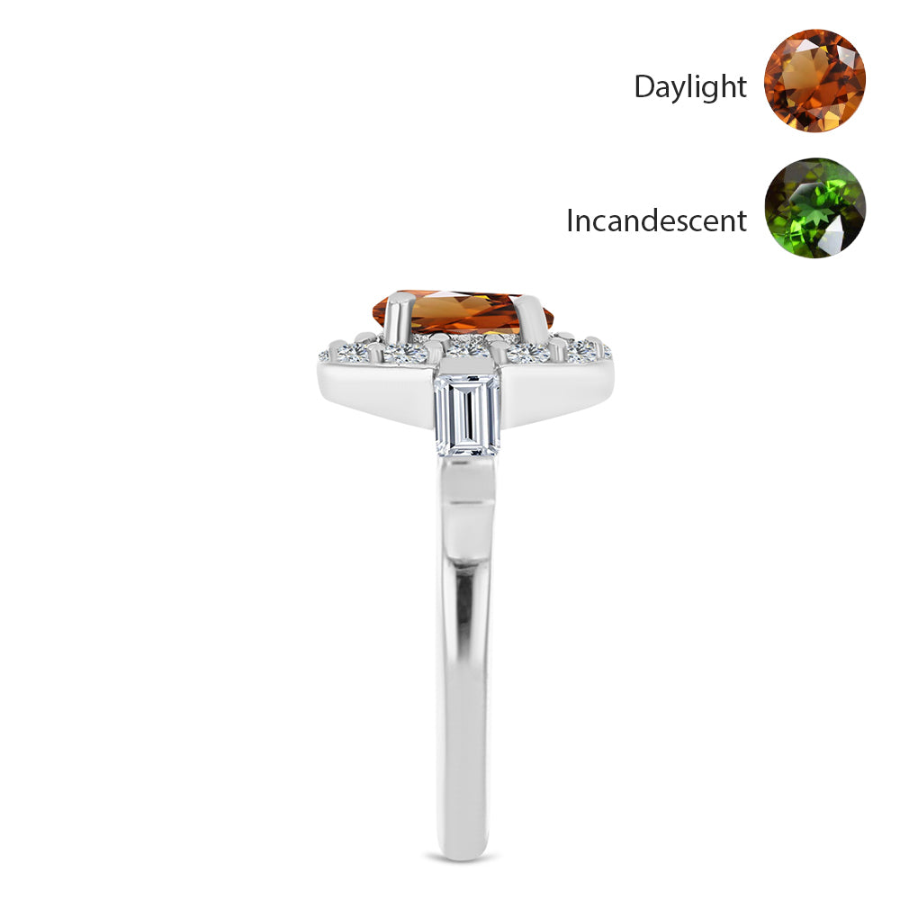 HopeaSormus Sertifioitu laboratoriossa kasvatettu Anatolian zultaniitti ja Valkoisella Topaasilla