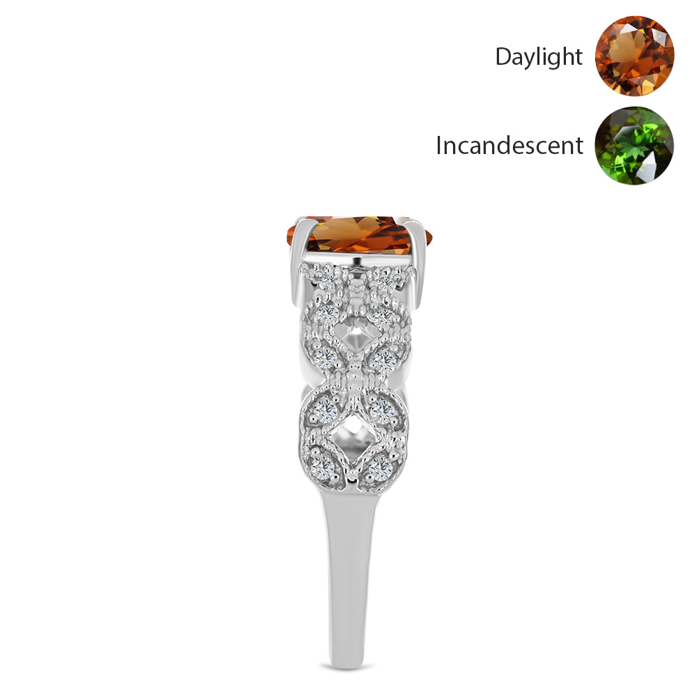 HopeaSormus Sertifioitu laboratoriossa kasvatettu Anatolian zultaniitti ja Valkoisella Topaasilla