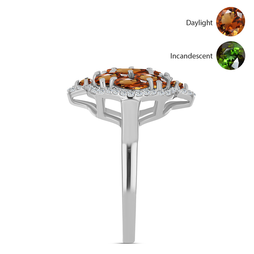 HopeaSormus Sertifioitu laboratoriossa kasvatettu Anatolian zultaniitti ja Valkoisella Topaasilla