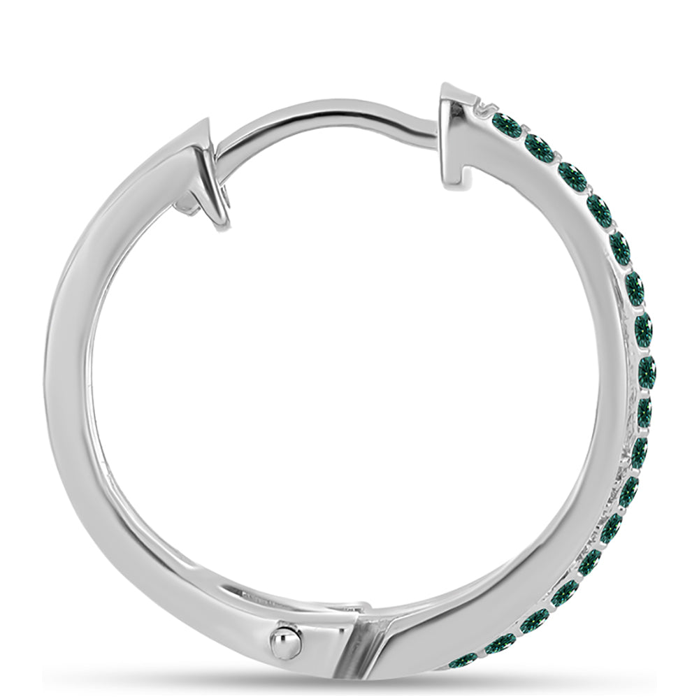 HopeaKorvakorut Merivihreä Moissanite