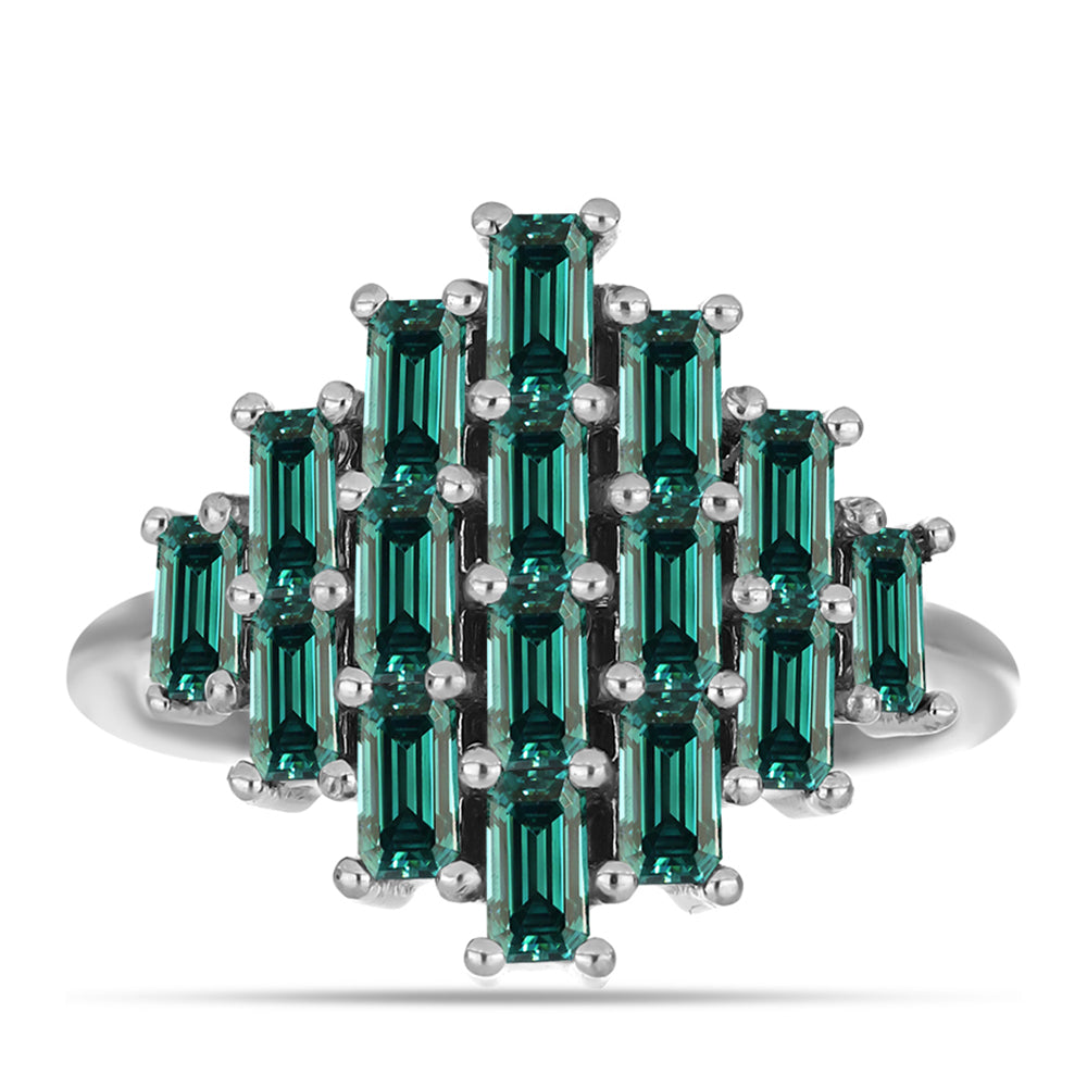 HopeaSormus Merivihreä Moissanite