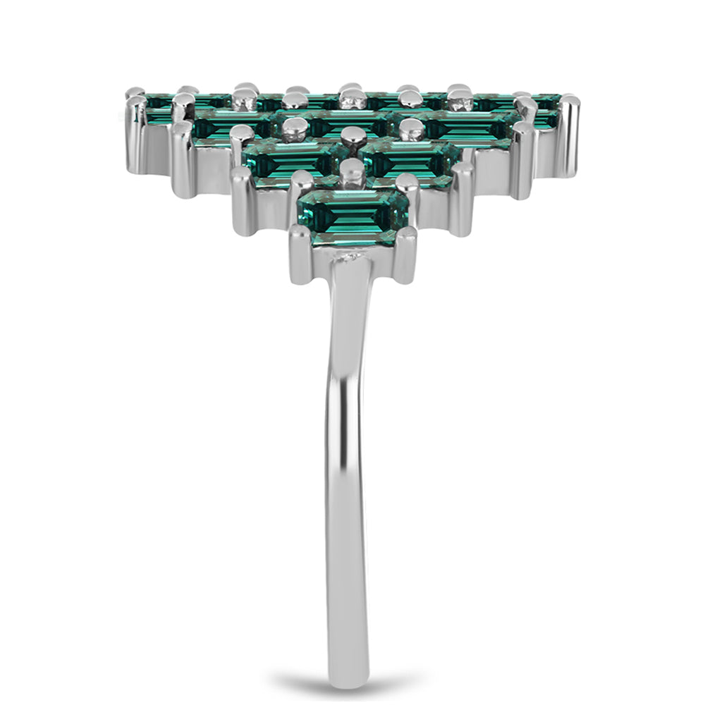 HopeaSormus Merivihreä Moissanite