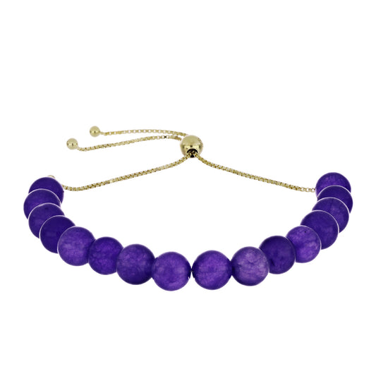 Kullattu hopeaRannekoru Marokon Ametistilla