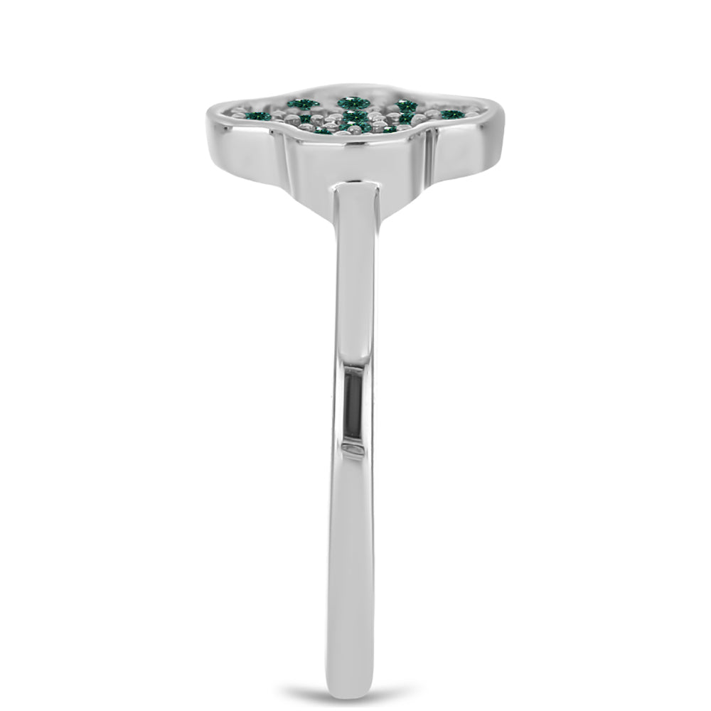 HopeaSormus Merivihreä Moissanite