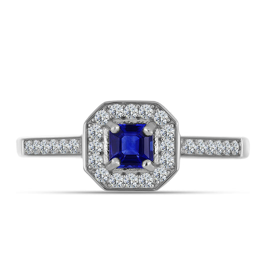 HopeaSormus Australialaisella SinisellÀ Safiirilla ja Valkoisella Topaasilla