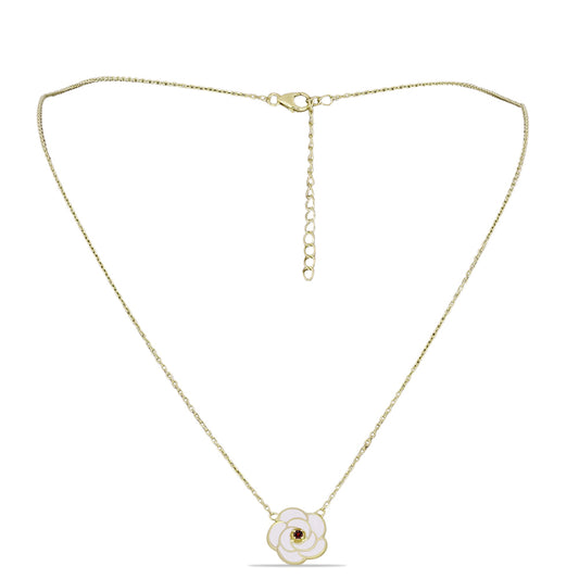 Kullattu hopeaKaulakoru Barton Granaatilla