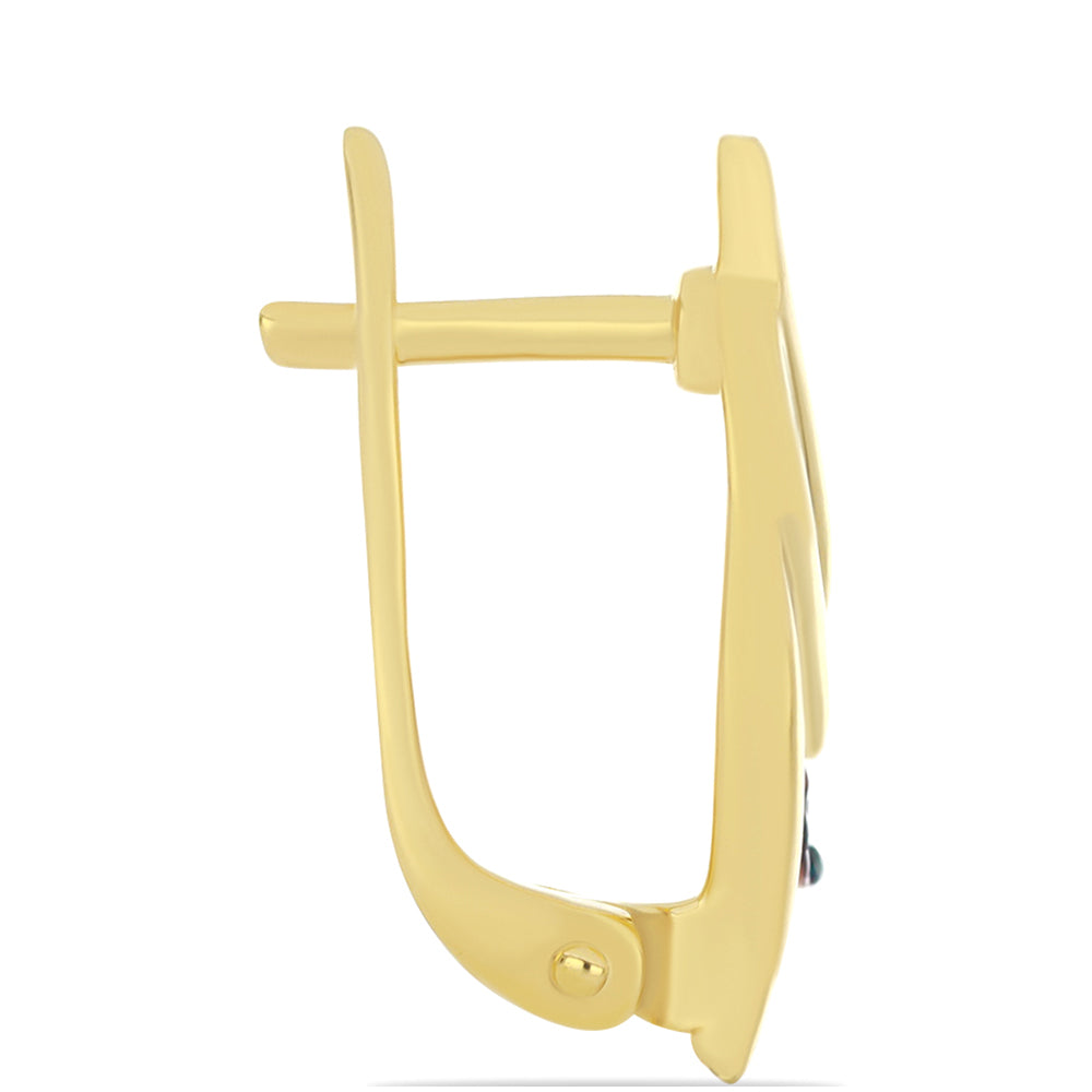 Kullatut hopeat Korvakorut Sinisellä Timantilla