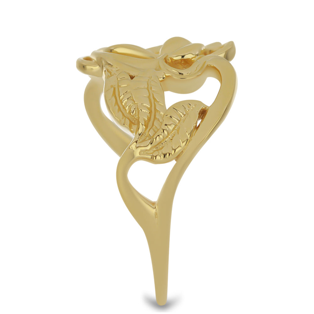 Kullattu hopeaSormus Brasilian Smaragdilla