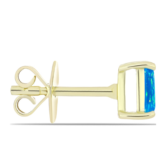 Kullatut hopeat Korvakorut Etiopialaisella Paratiisiopaalilla