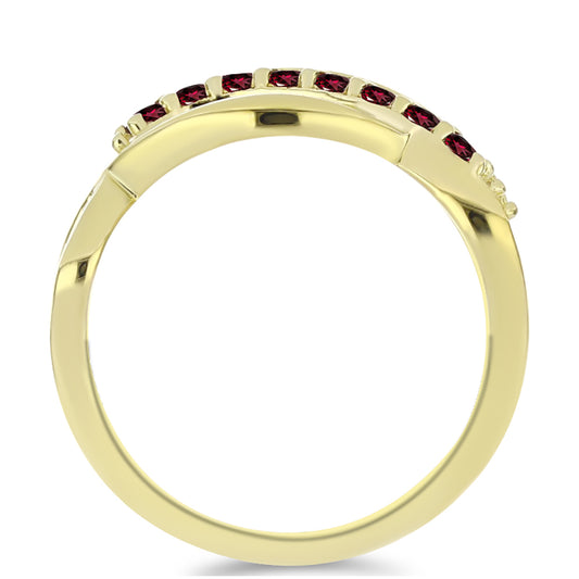 Kullattu hopeaSormus Rodoliitti Granaatilla