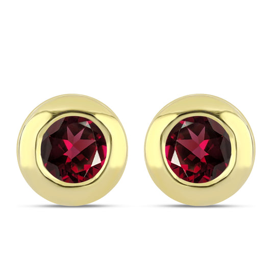 Kullatut hopeat Korvakorut Rodoliitti Granaatilla