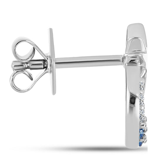 HopeaKorvakorut Merensininen moissaniitti ja Valkoisella Topaasilla