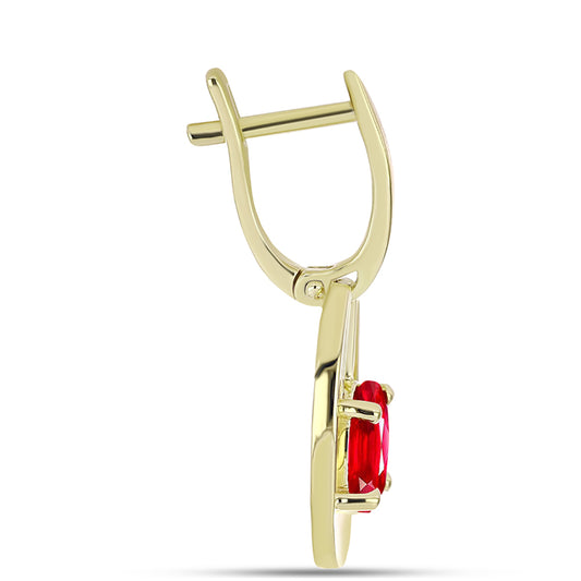 Kullatut hopeat Korvakorut Punaisella Akaatilla