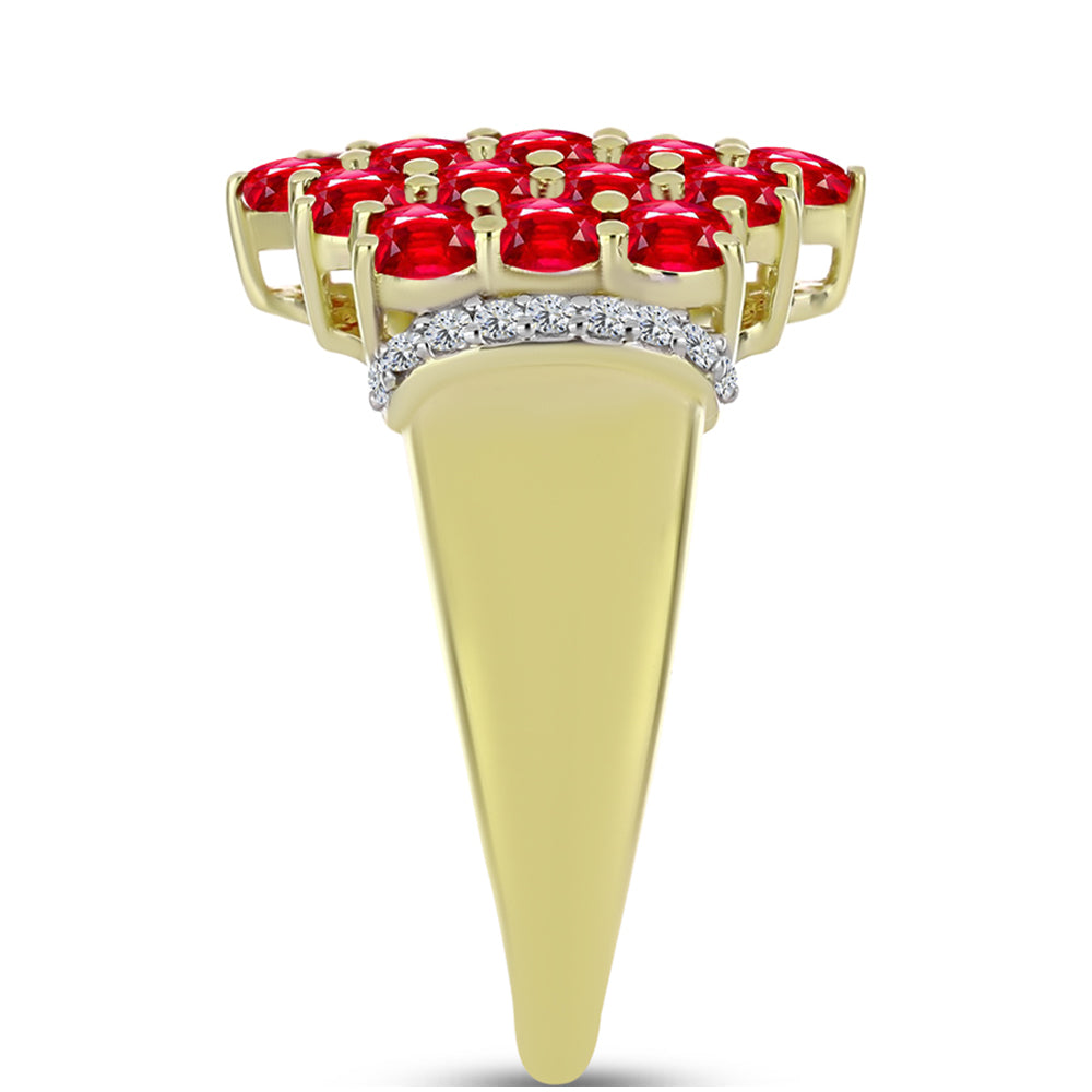 Kullattu hopeaSormus Punaisella Akaatilla ja Valkoisella Topaasilla