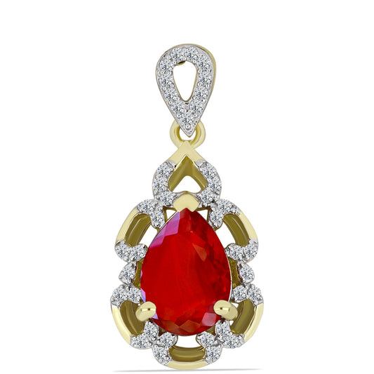 Kullattu hopeaRiipus Punaisella Akaatilla ja Valkoisella Topaasilla