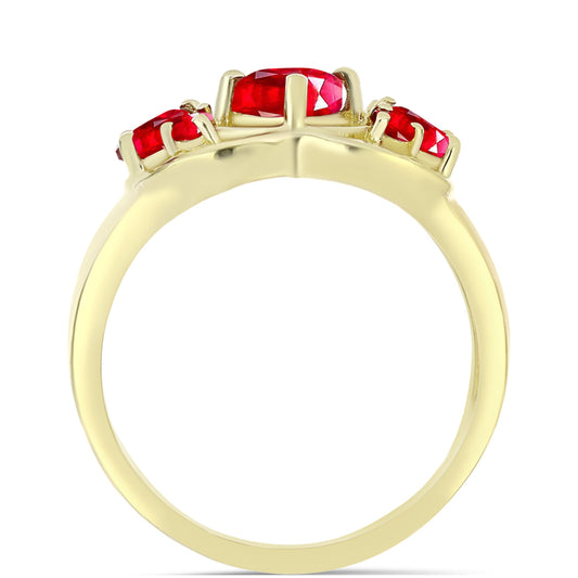 Kullattu hopeaSormus Punaisella Akaatilla