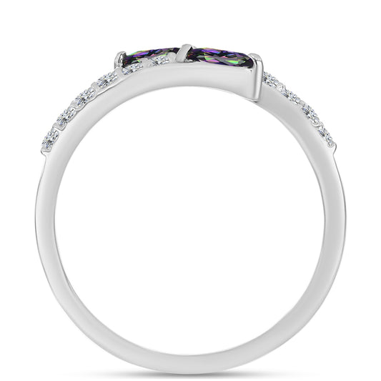 HopeaSormus Brasilian MystisellÀ VihreÀllÀ Kvartsilla ja Valkoisella Topaasilla