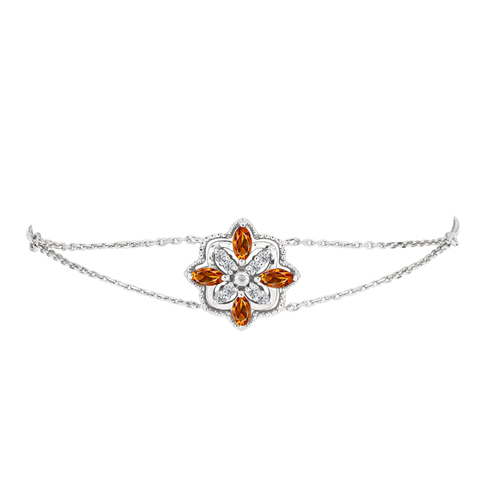 HopeaRannekoru Madeiran Sitriinillä ja Valkoisella Topaasilla