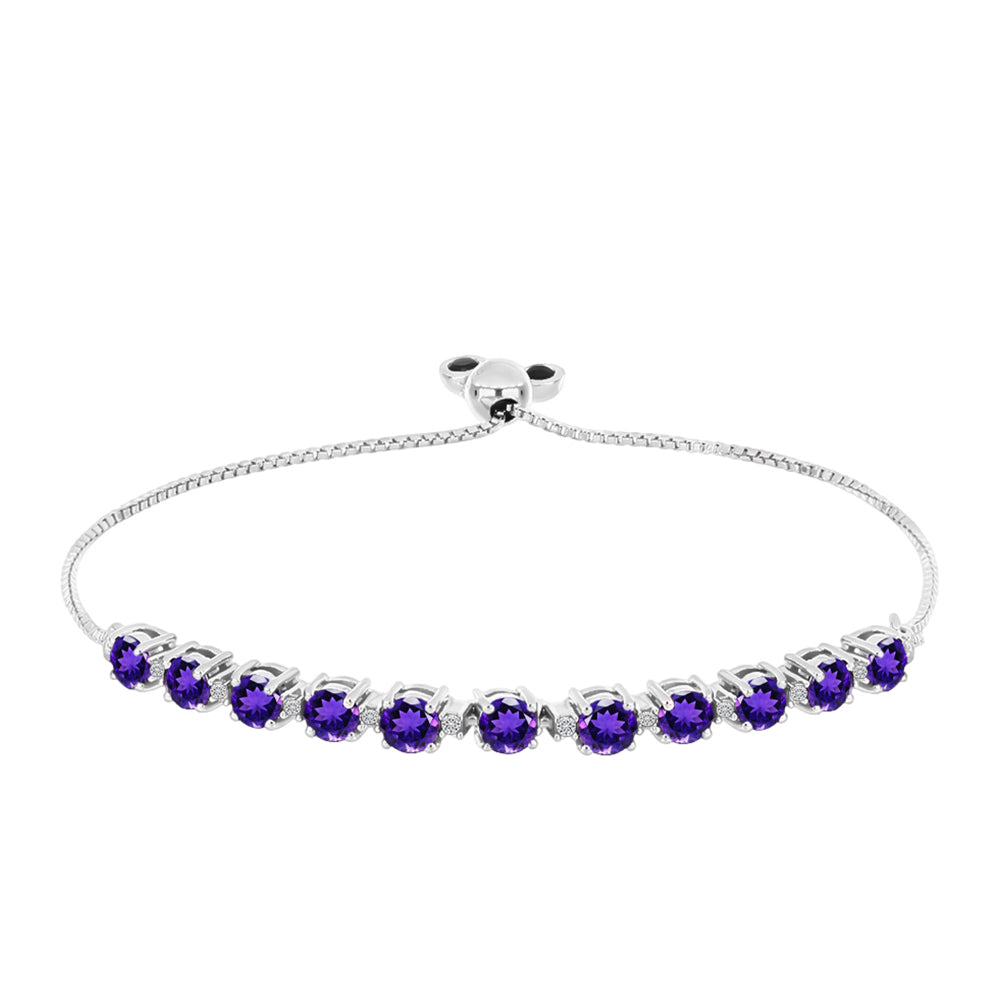 HopeaRannekoru Marokon Ametistilla ja Valkoisella Topaasilla