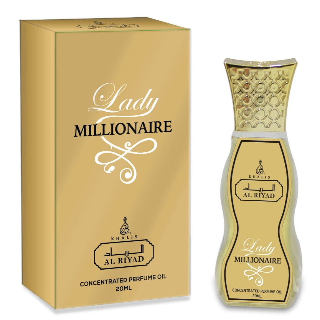 20 ml LADY MILLIONAIRE hajuvesiöljy, hedelmäinen tuoksu naisille.