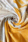 Puuvillahuivi/-saali, 85 cm x 180 cm, Suuret Maalatut Kukat, Oranssi