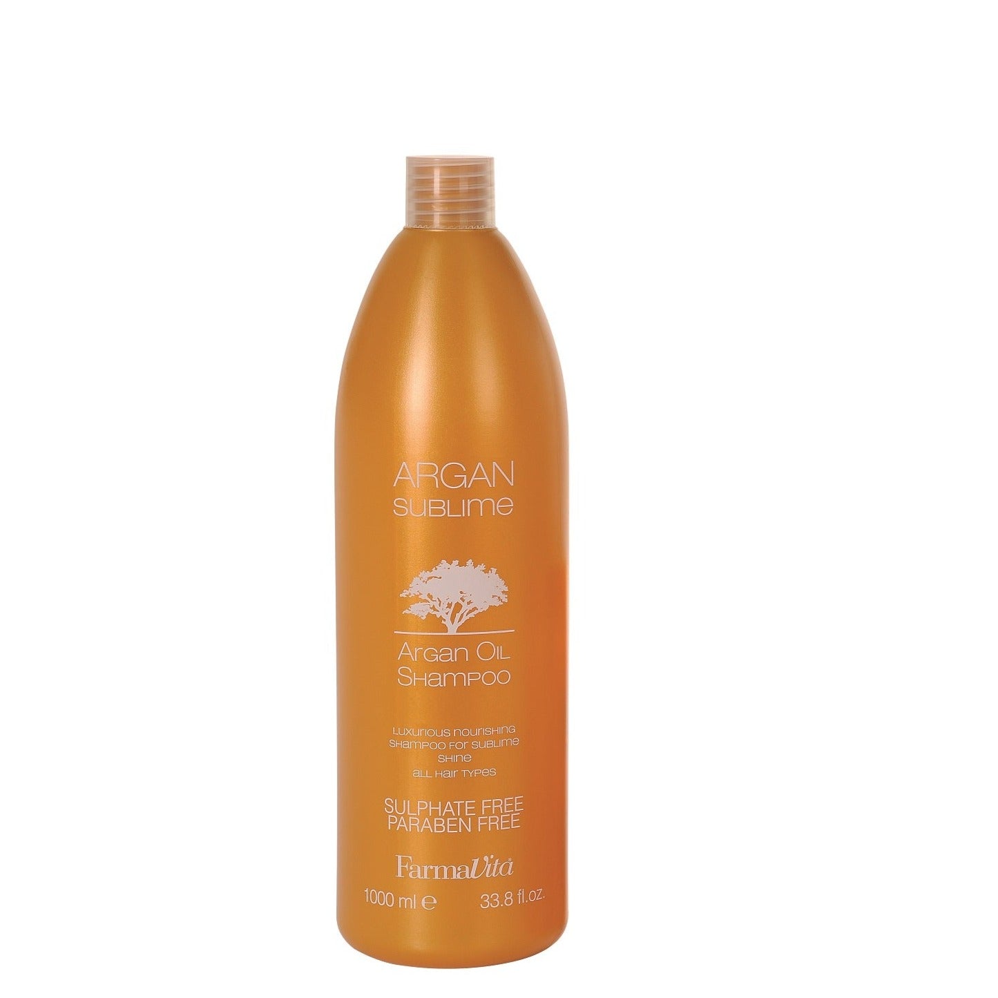 Hoitava arganshampoo, 1000 ml + Lahjapumppu pulloon