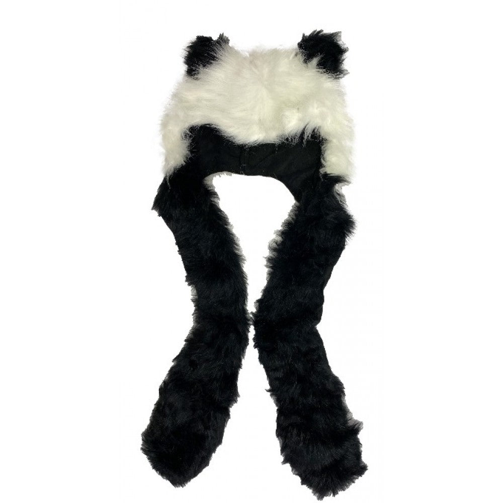 Pandahattu ja huivi 2 in 1 lisätaskuilla, 29 cm x 20 cm
