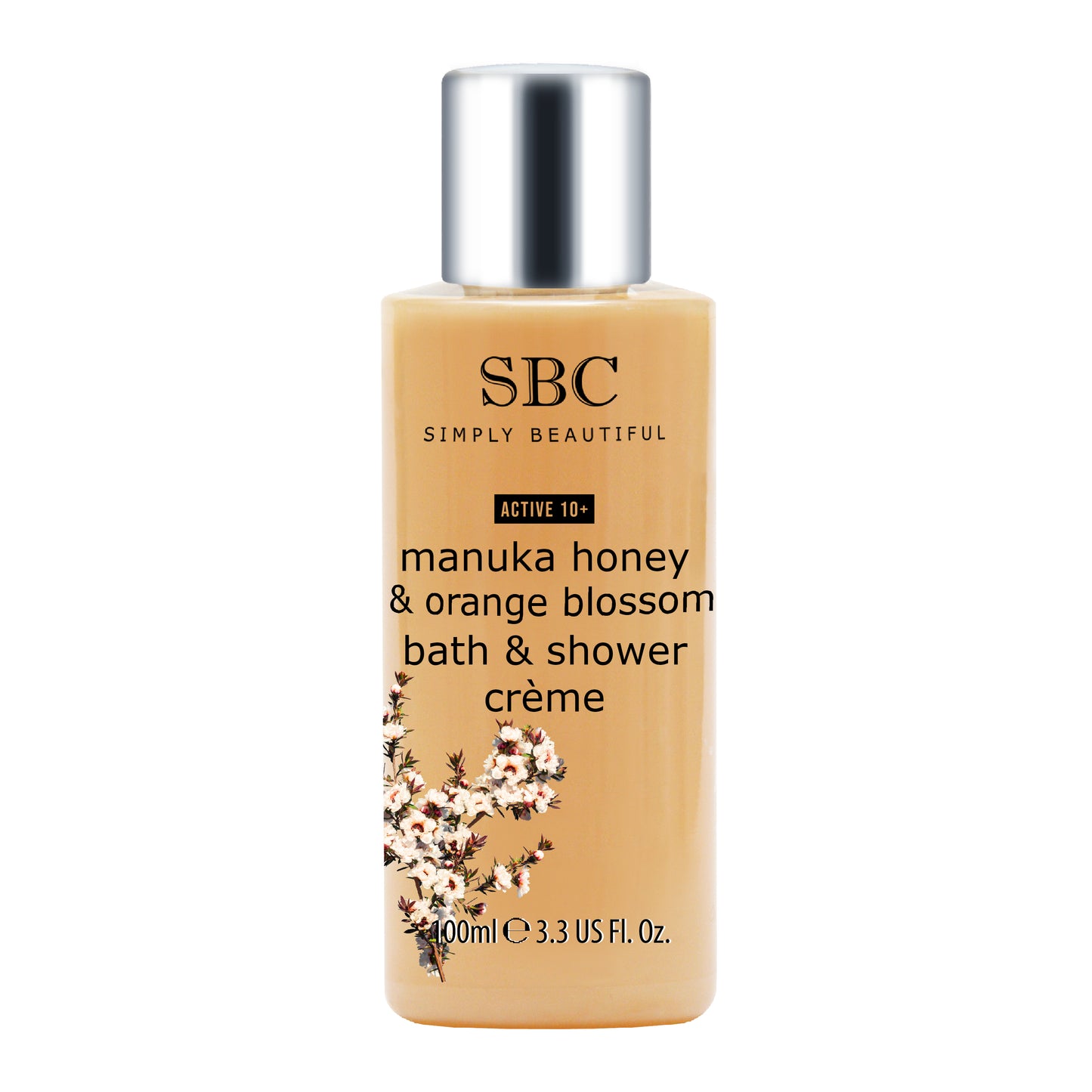 Kosteuttava suihkuvoide Manuka hunajalla ja appelsiininkukalla, 100 ml