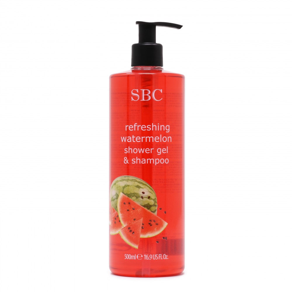 Virkistävä suihkugeeli & shampoo, vesimeloni 500 ml