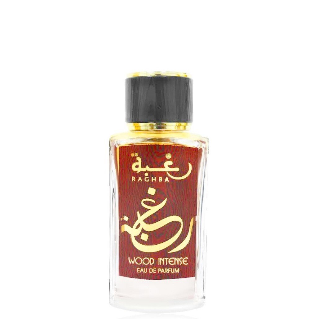 100 ml Eau de Parfum Raghba Intensiivinen Puu + 200 ml Deo-lahjasetti Intensiivinen Makea Itämainen Tuoksu Miehille