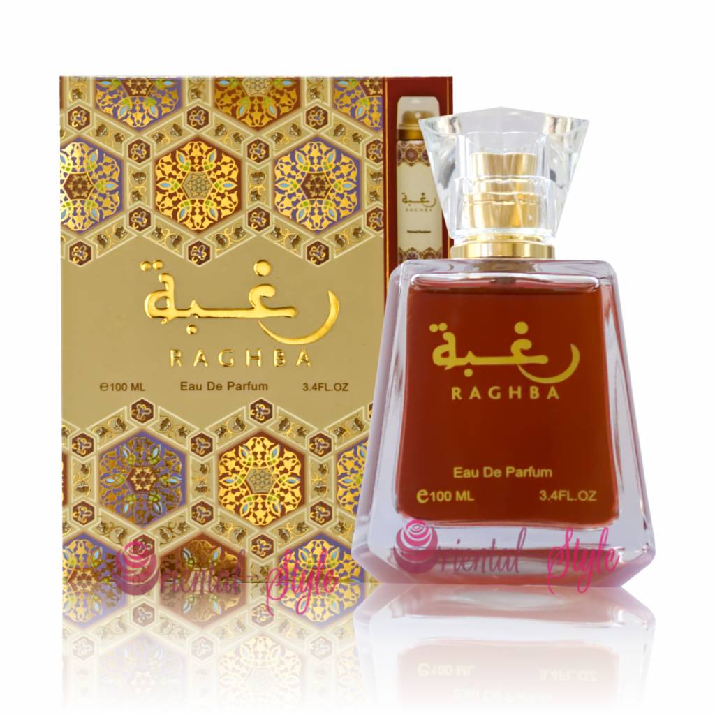 100 ml Eau de Perfume Raghba Women - Vaniljainen ja Savuinen Tuoksu Miehille ja Naisille