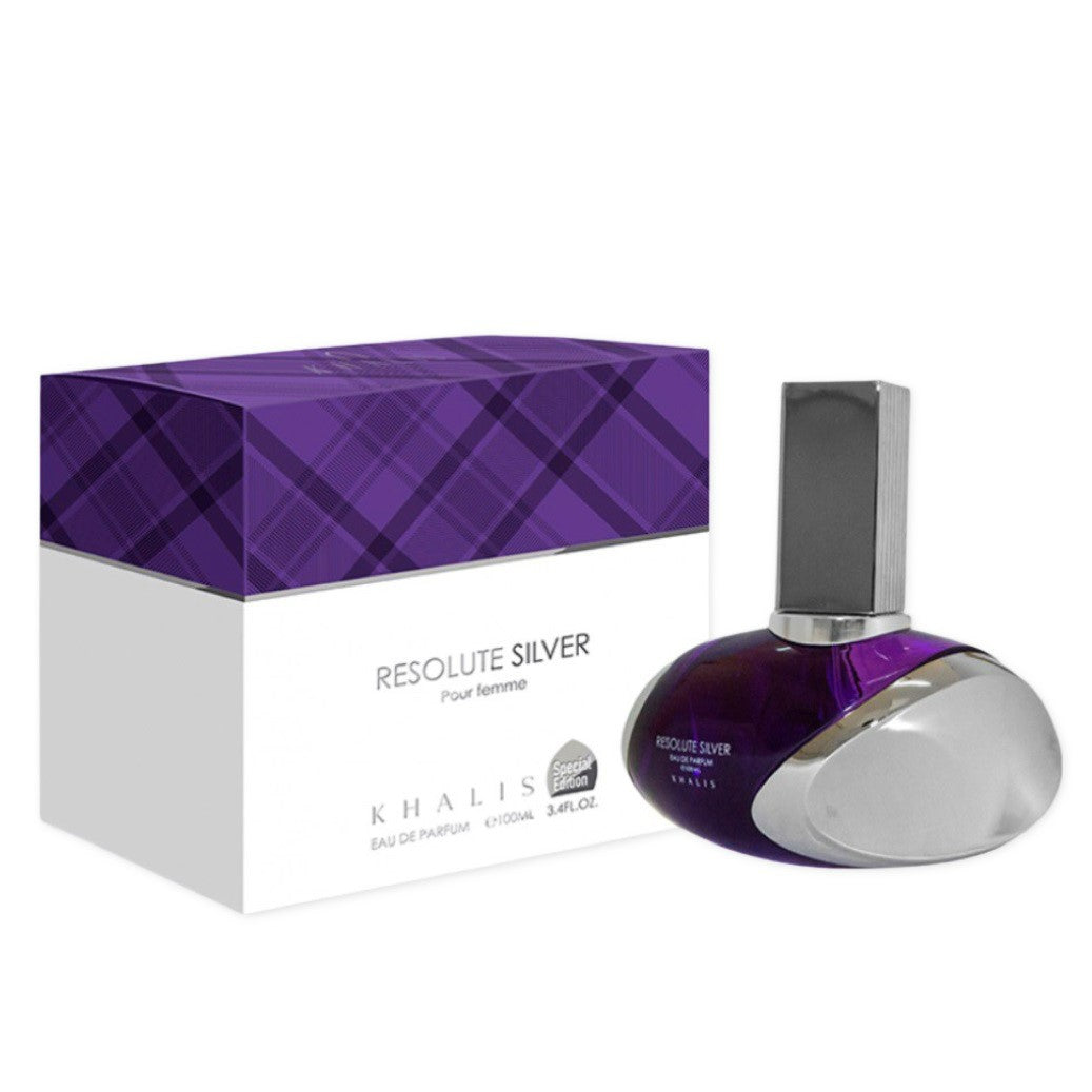 100 ml Eau de Perfume Resolute Silver - Itämainen ja Hedelmäinen Makea Tuoksu Naisille