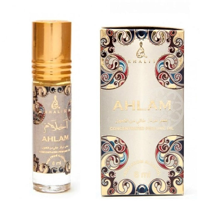 6 ml Hajusteöljy Ahlam Oriental - Karamellin ja Santelipuun Tuoksu Miehille