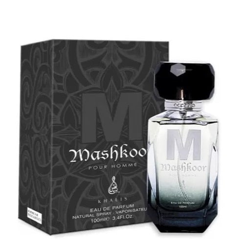 100 ml Eau de Perfume MASHKOOR - Mausteinen, puinen ja nahkainen tuoksu miehille