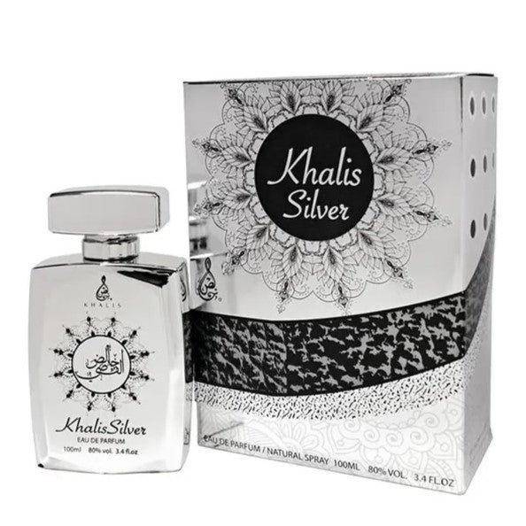 100 ml Eau de Hajuvesi KHALIS SILVER - Itämainen ja kukkainen tuoksu miehille