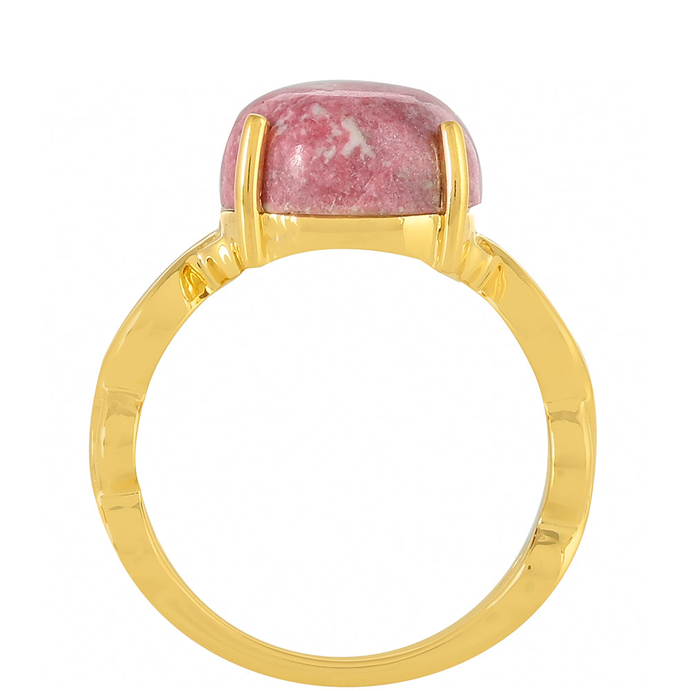 Kullattu hopeaSormus Thuliitilla