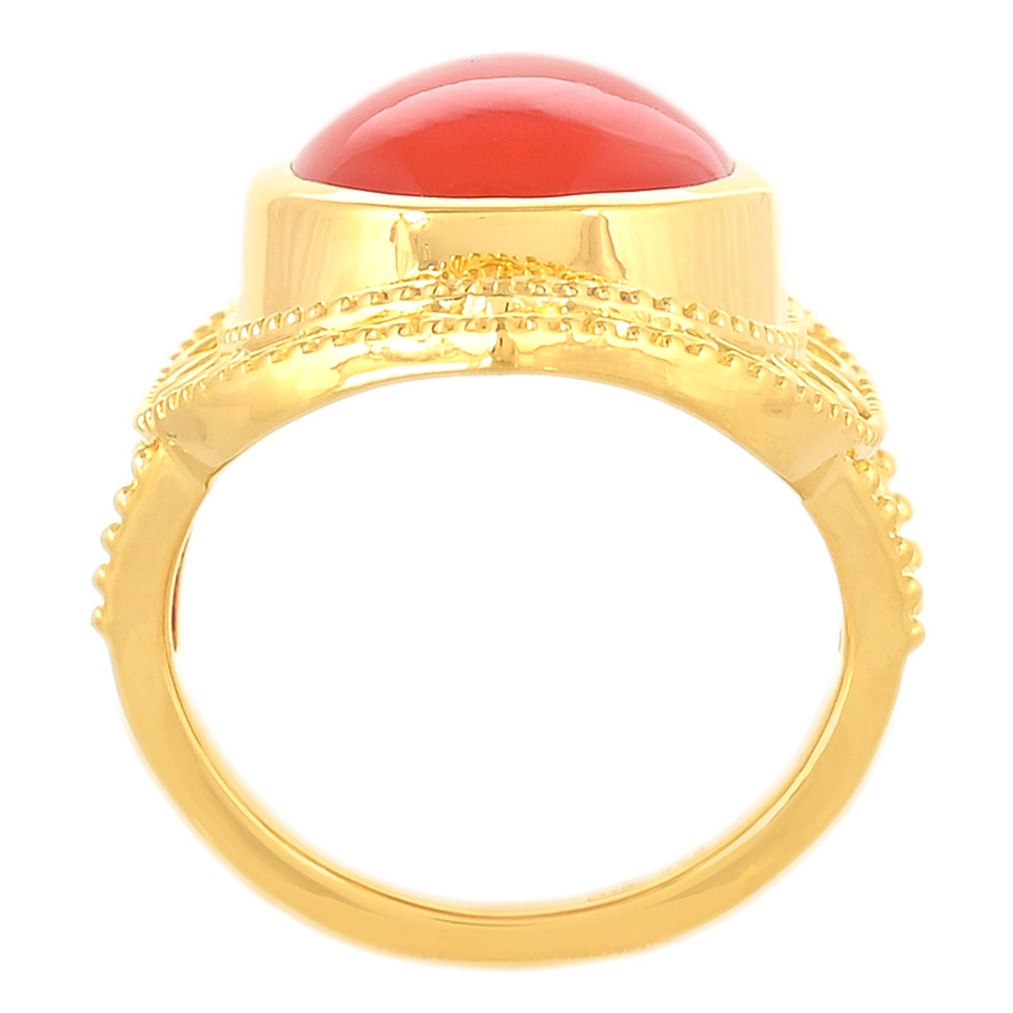 Kullattu hopeaSormus Karneolilla