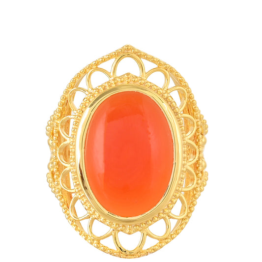 Kullattu hopeaSormus Karneolilla