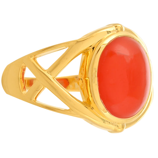 Kullattu hopeaSormus Karneolilla