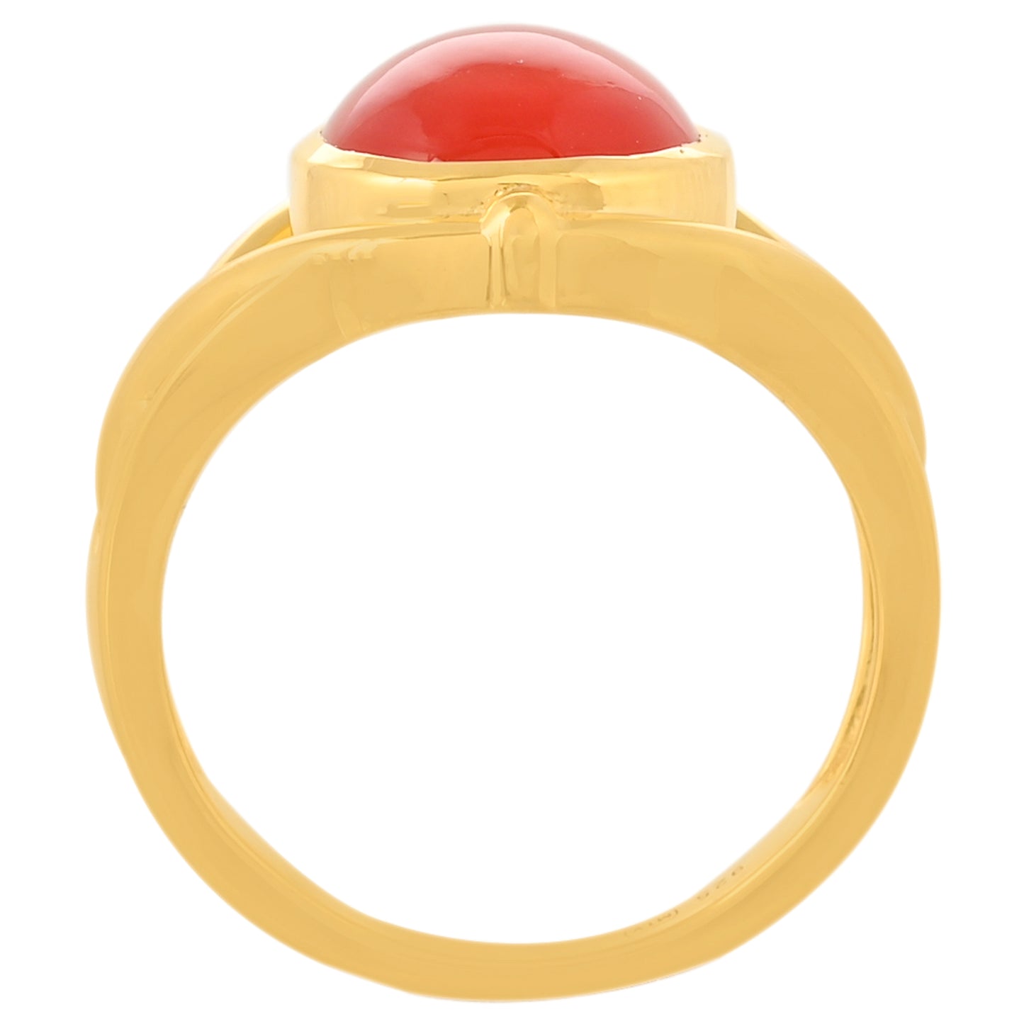 Kullattu hopeaSormus Karneolilla