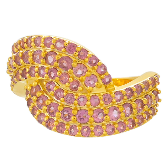 Kullattu hopeaSormus Rodoliitti Granaatilla