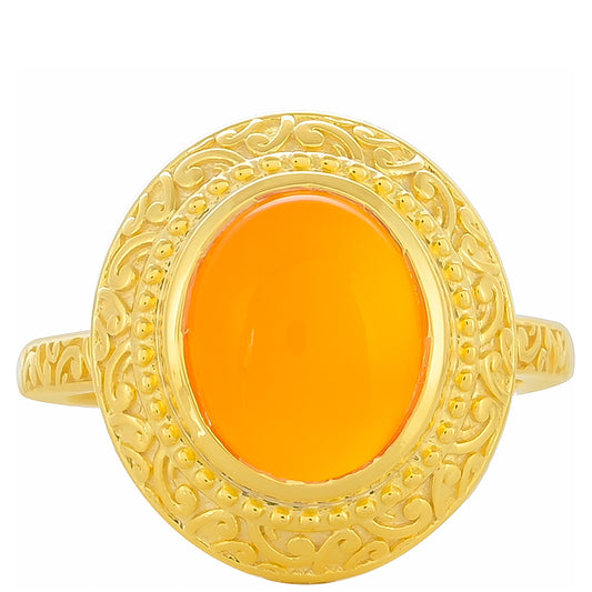 Kullattu hopeaSormus Karneolilla