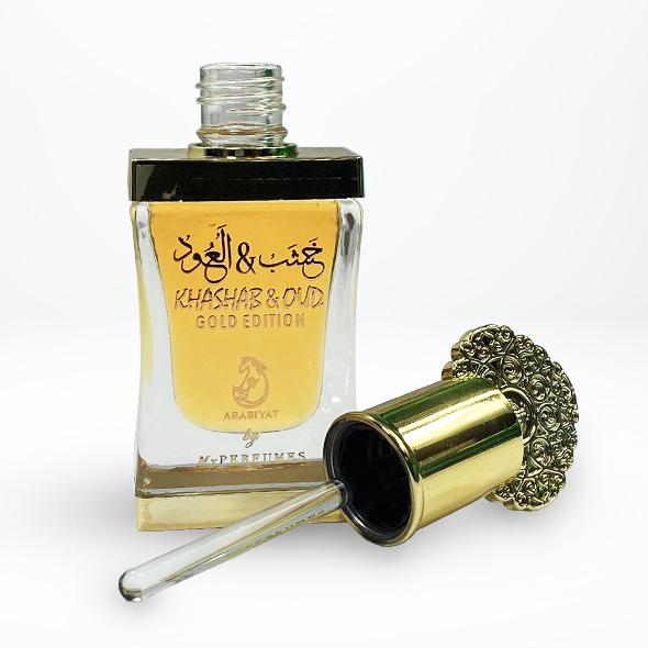 12 ml Hajusteöljy Khashab & Oud Gold Edition - Itämainen Hedelmäinen ja Kukkainen Tuoksu Miehille