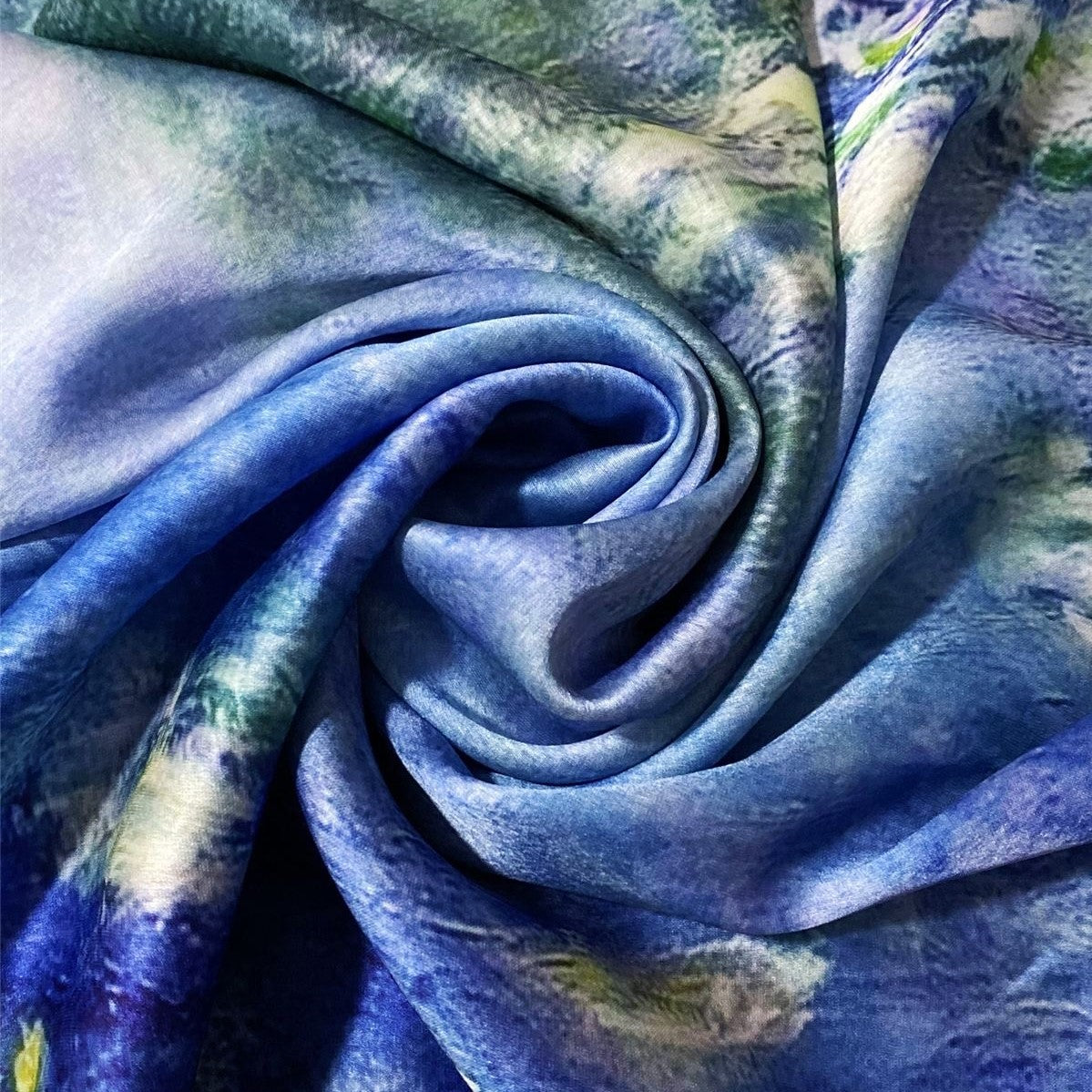 Silkkihuivi/-saali, 70 cm x 180 cm, Claude Monet - Water Lilies